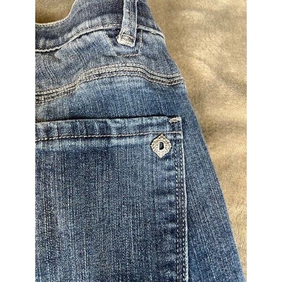 Democracy Jeans Womens 8 P Straight Ab Solution Mid Rise Dark Wash Stretch 28x29 - Picture 5 of 6